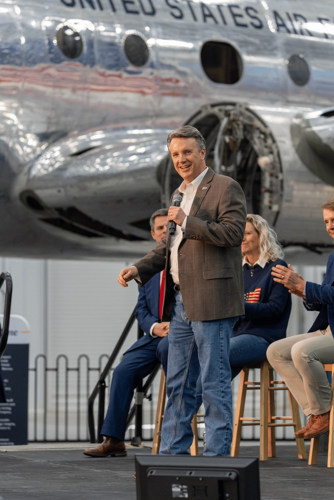 Ben Cline speaking at an event